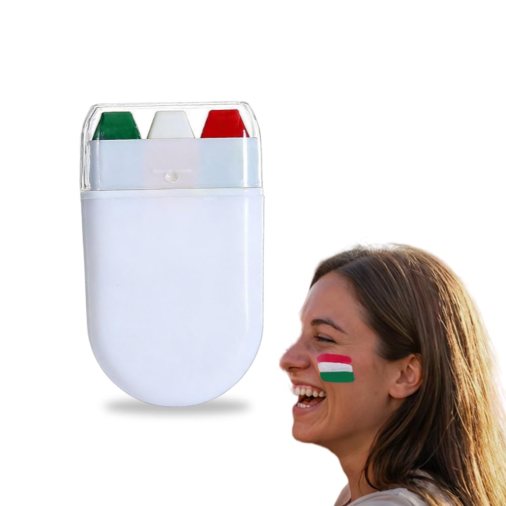 Face Paint Stick, Washable National Flag Face Paint Stick for 2026 Football Rugby Baseball Soccer, Eye Black Face & Body Paint for Outdoors Game