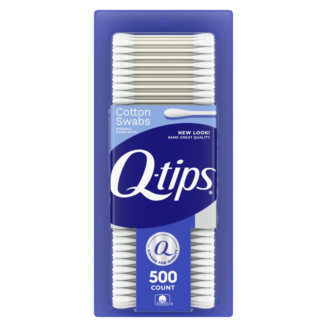 Q-tips Cotton Swabs, Original, For Home, First Aid and Beauty, 100% Cotton, 500 Count Beauty and Personal Care Q-tips