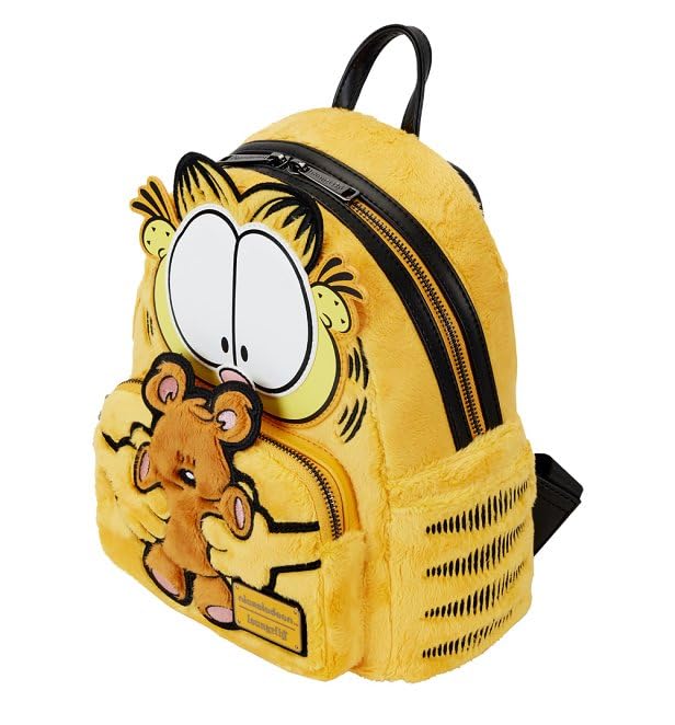 Loungefly Garfield and Pooky Plush Mini Backpack, Black