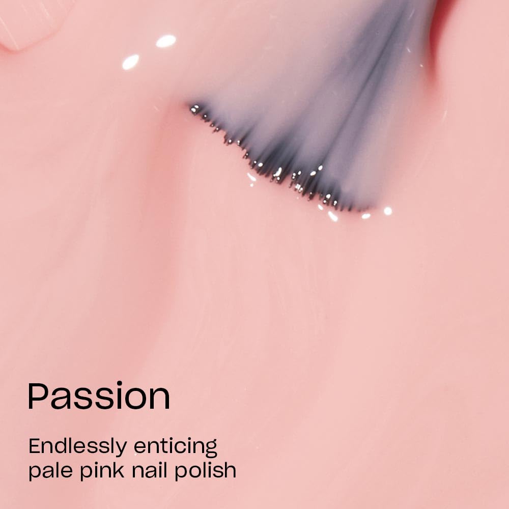 OPI Nail Lacquer Passion | Sheer Soft Pink Crème Chip Resistant Nail Polish | Vegan, Fast Drying, Streak Free