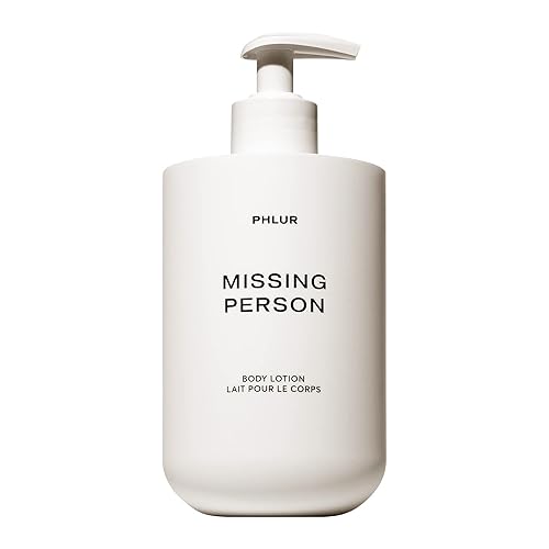 PHLUR Missing Person Body Lotion - Moisturizes & Replenishes Dry Skin - Floral Body Lotion with Bergamont, Musk, Orange & Sandalwood (16 Fl Oz)