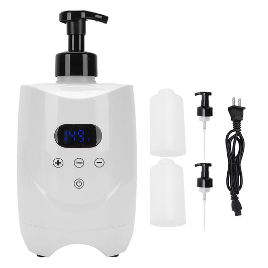 NOENNULL Hot Lather Machine for Shaving Fast Even Heating Professional Shaving Foam Warmer for Home Salon Barber Shop with 2 500ml Foam Bottle for Men Beauty and Personal Care NOENNULL