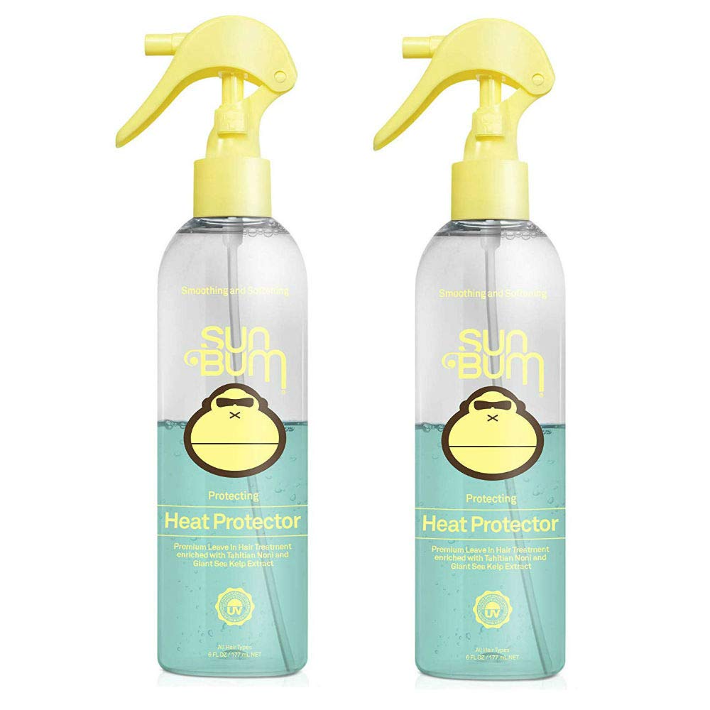 Sun Bum Protecting Heat Protector Spray | Heat Protectant Hair Spray | Frizz Control | Sulfate Free | Paraben Free | Color Safe | 6 Ounce Bottle | 2
