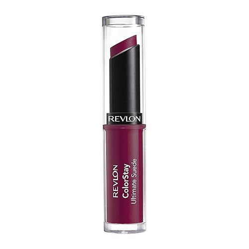 REVLON ColorStay Ultimate Suede Lipstick, Longwear Soft, Ultra-Hydrating High-Impact Lip Color, Formulated with Vitamin E, Wardrobe (047), 0.09 oz