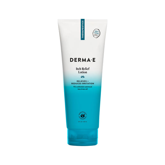 Derma E Itch Relief Lotion - Anti-Itch for Dry Skin - Soothing Itchy Skin Cream - Lightweight Body Lotion Calms and Moisturizes, 8 oz