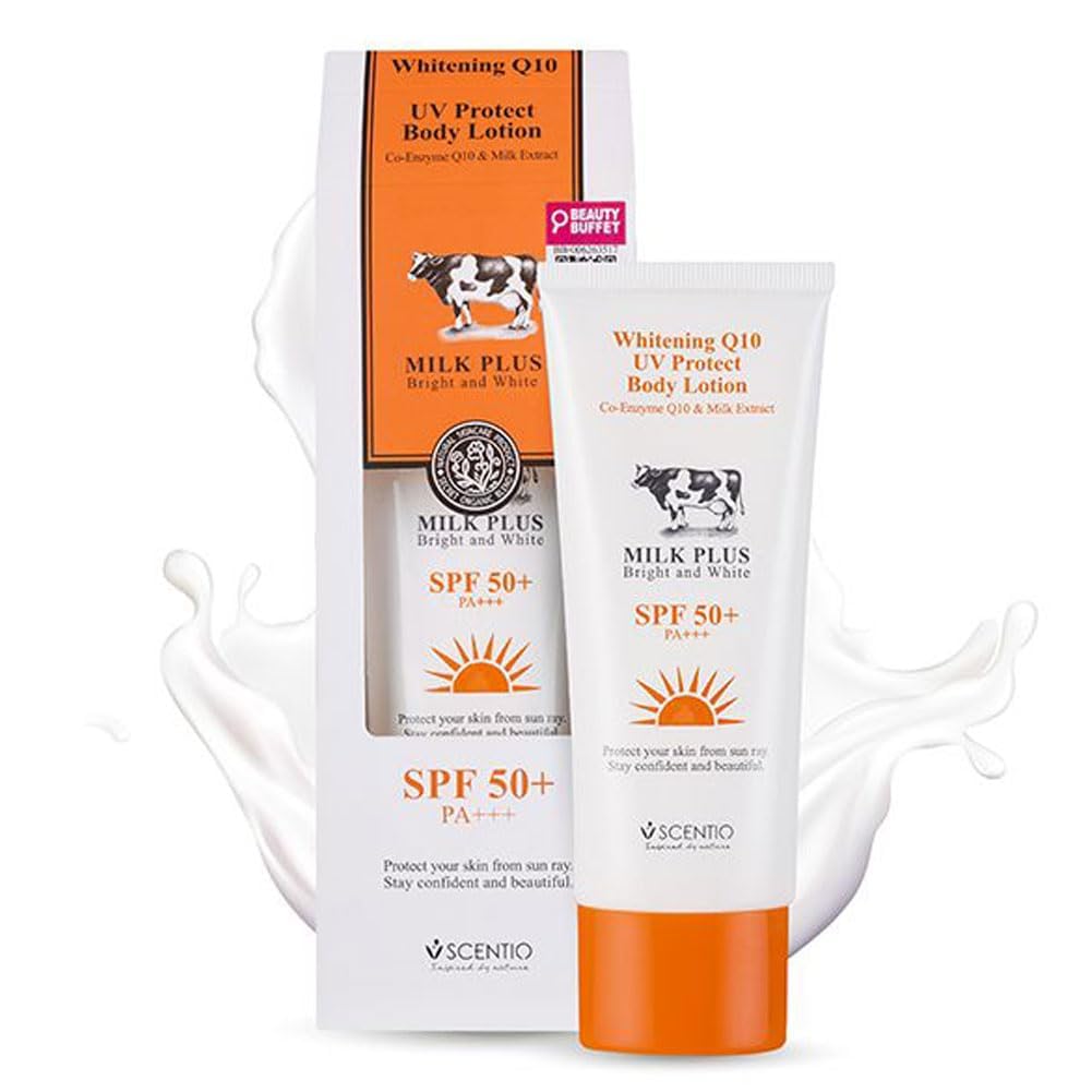 SCENTIO MILK PLUS Q10 BODY LOTION SPF 50 PA++ 100 ML