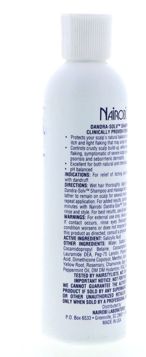 Therapeutic Dandra-Solv Moisturizing Shampoo for Unisex By Nairobi, 8 Ounce