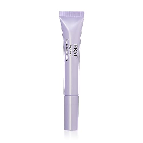 PRAI Beauty Ageless Lip and Line Filler | Serum that Plumps, Smooths, & Fills In Lines | Moisturizing with Vitamins C & E to Boost Collagen (0.26oz)
