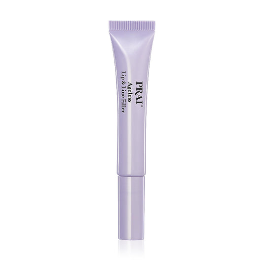 PRAI Beauty Ageless Lip and Line Filler | Serum that Plumps, Smooths, & Fills In Lines | Moisturizing with Vitamins C & E to Boost Collagen (0.26oz)