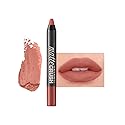 VASANTI Matte Crush Lipstick Pencil - Peachy Keen Natural Peach - Soft, Velvety Matte Finish, Waterproof, Smooth Application - Natural, Vegan