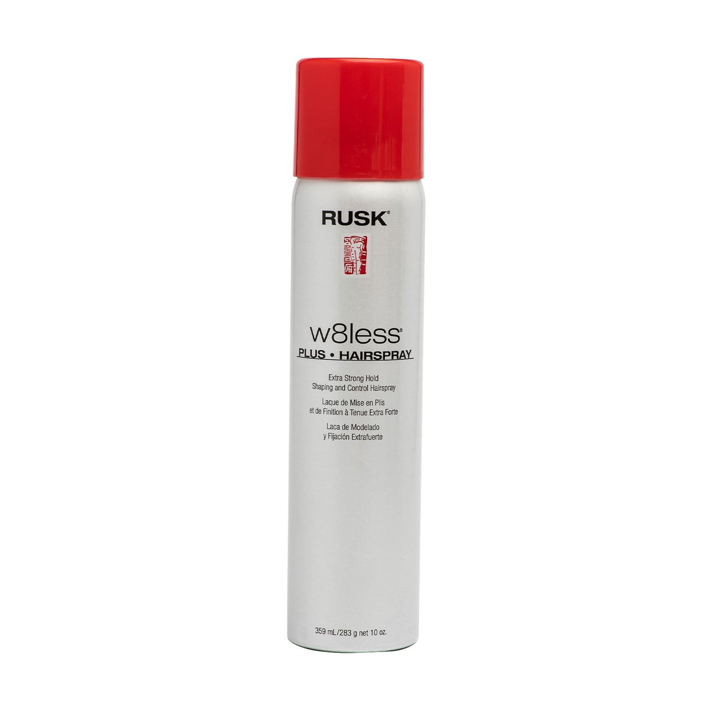 RUSK W8less Plus Extra Strong Hairspray 8.8 Fl Oz