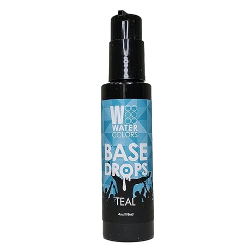 Watercolors Base Drops, Temporary Hair Dye Color Booster, Cruelty-Free, 4 oz - TEAL