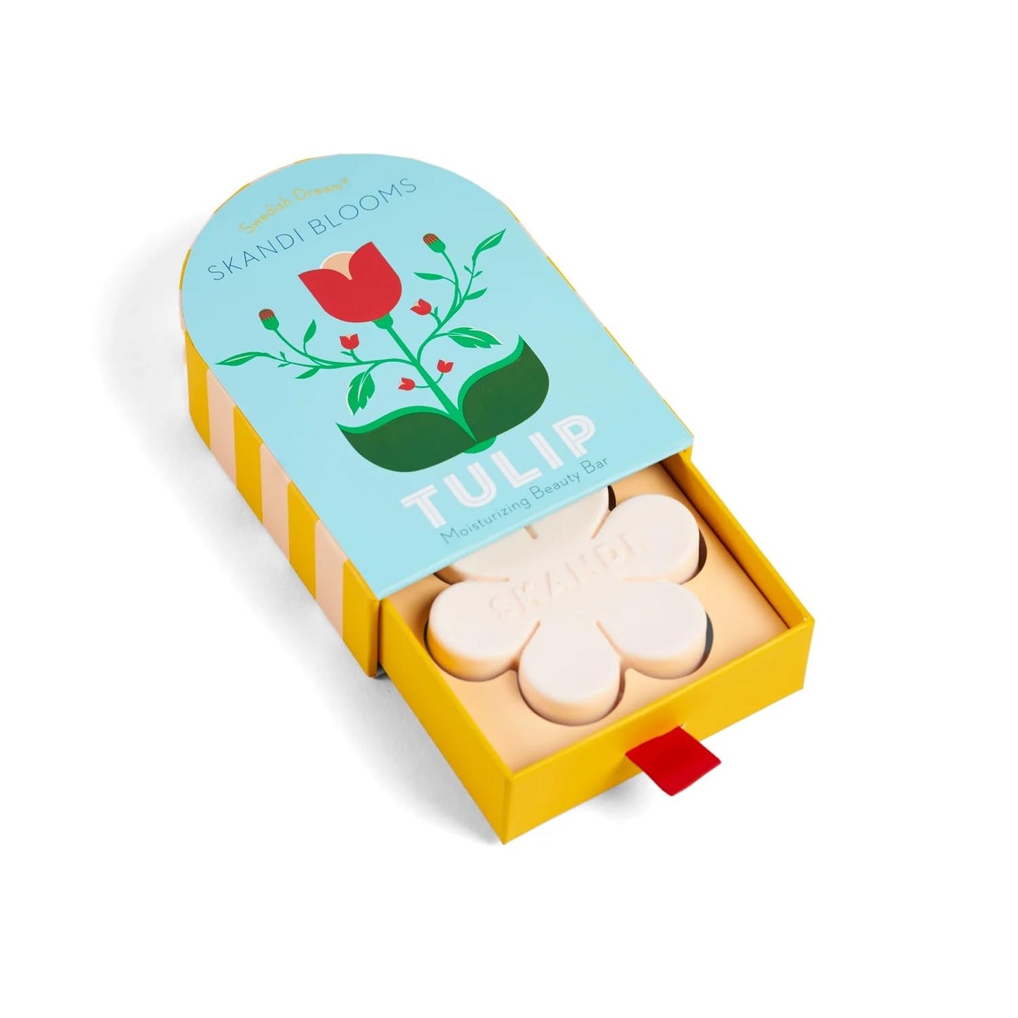 Kalastyle Swedish Dream SKANDI BLOOMS TULIP Bar Soap | Mositurizing Beauty Bar | Made with Sunflower Lechithin | Vegan and Cruelty-Free | 4.28 ounces