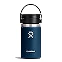 Hydro Flask Wide Mouth with Flex Sip Lid - Insulated Water Bottle Travel Cup Coffee Mug Tumbler 12 Oz
