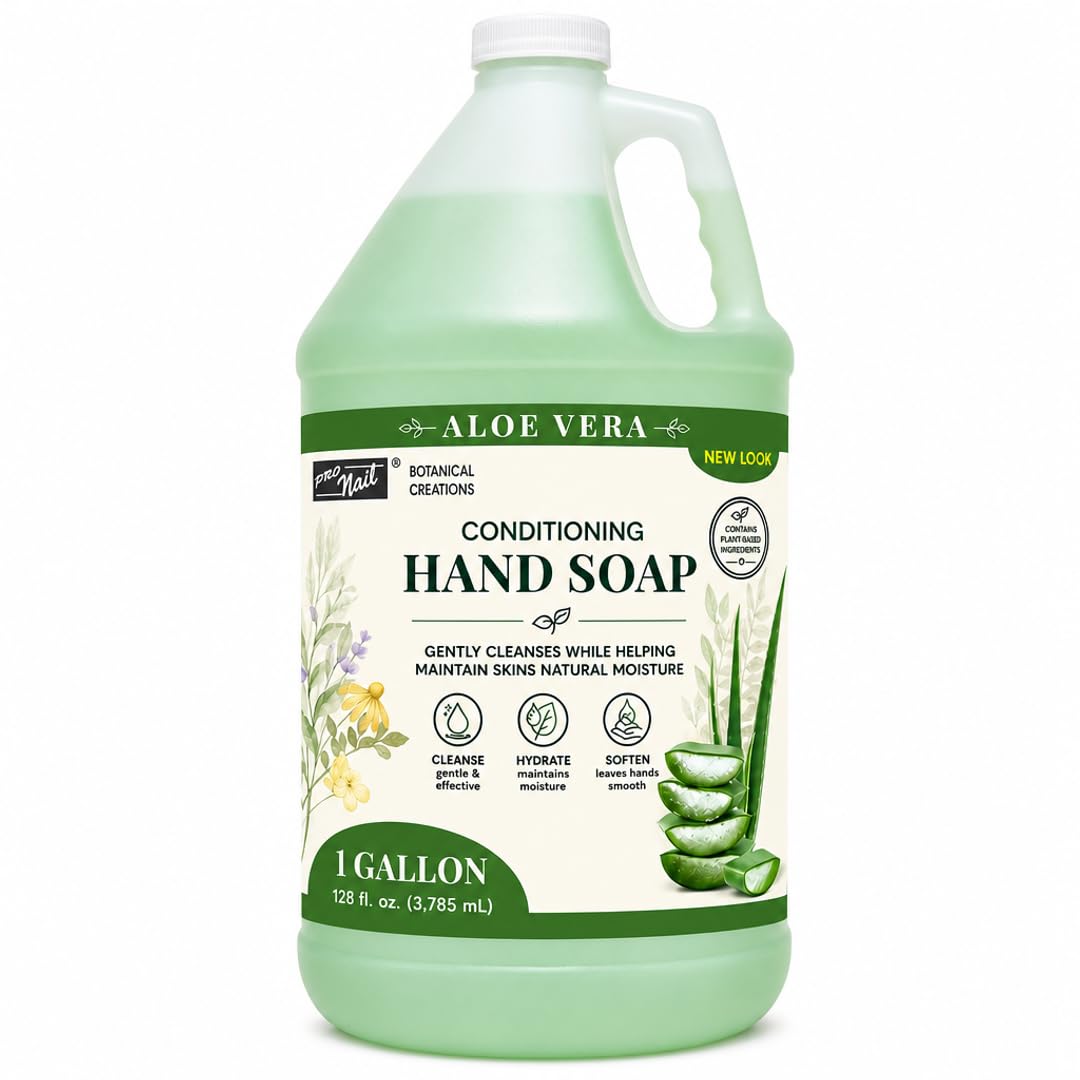 PRONAIL Bulk Liquid Hand Soap Refill - Moisturizing Cleanser with Hyaluronic Acid, Panthenol & Aloe Vera | Sulfate-Free, Cruelty-Free | Professional
