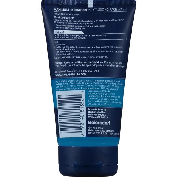 Nivea Men Moisturizing Face Wash Original 5 OZ