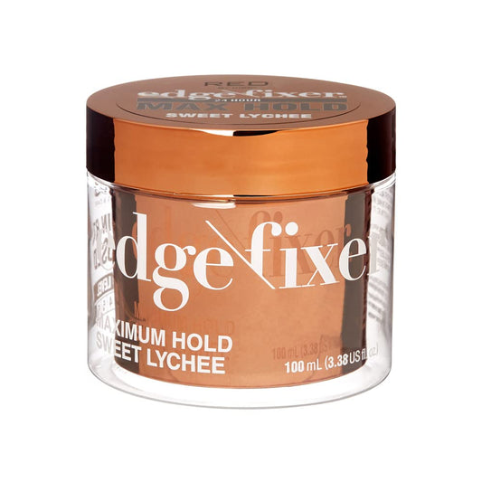 Red by Kiss Edge Fixer Hair Shine Gel, 24 Hour Max Hold, Non-Flaking, Biotin B7 Infused, Natural Styling, Professional Edge Control Wax, Perfect