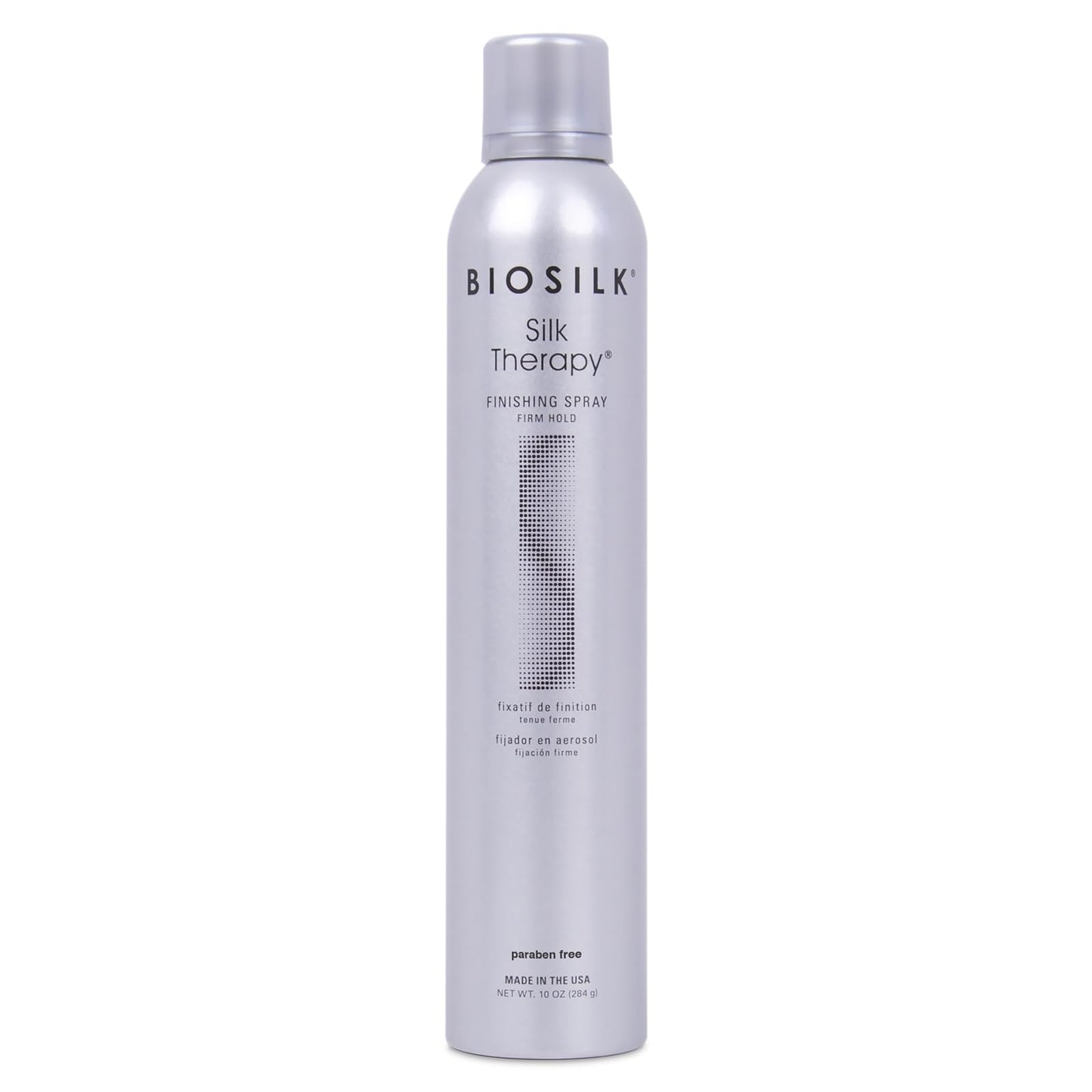 BioSilk Silk Therapy Finishing Spray Firm Hold, Strong-Hold Hairspray for Long-Lasting Styles, Adds Brilliant Shine & Keeps Hair Touchable