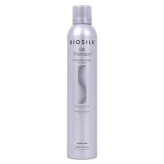 BioSilk Silk Therapy Finishing Spray Firm Hold, Strong-Hold Hairspray for Long-Lasting Styles, Adds Brilliant Shine & Keeps Hair Touchable