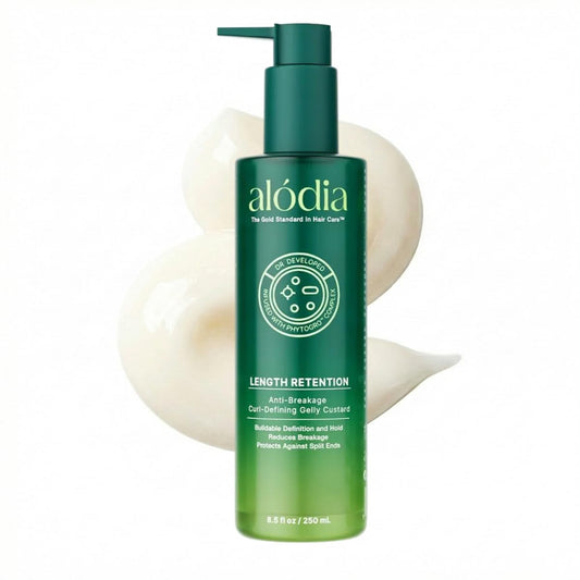 ALODIA Anti-Breakage Curl Defining Gelly Custard - Moisturizing Curl Cream for Frizz Control, Buildable Hold, and Styling, With Jojoba Oil
