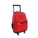 Everest Wheeled Backpack - Standard, Red, One Size,1045WH-RD/BK