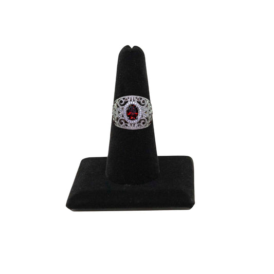 Novel Box Black Velvet Jewelry Ring Finger Display Stand 2.12x2.12x2.37 Inches with Square Base - Ring Holder Organizer Stand for Selling or Personal…