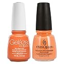 China Glaze Gelaze Tips and Toes Nail Polish, Peachy Keen, 2 Count Beauty & Personal Care China Glaze