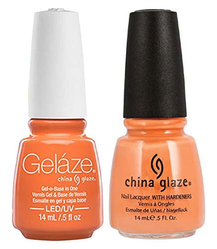 China Glaze Gelaze Tips and Toes Nail Polish, Peachy Keen, 2 Count Beauty & Personal Care China Glaze