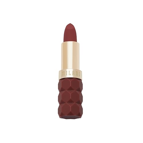 Milani Color Fetish Matte Lipstick, Hydrating Velvet Finish, Full Coverage Long Lasting, Moisturizing Cream Lip Color with Hyaluronic Acid, 0.14 oz,