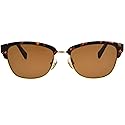 Foster Grant Women's Sunglasses Breanne Tortoise Brown Semi-Rimless Polarized