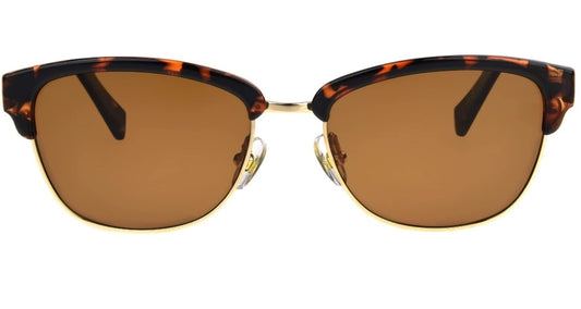 Foster Grant Women's Sunglasses Breanne Tortoise Brown Semi-Rimless Polarized
