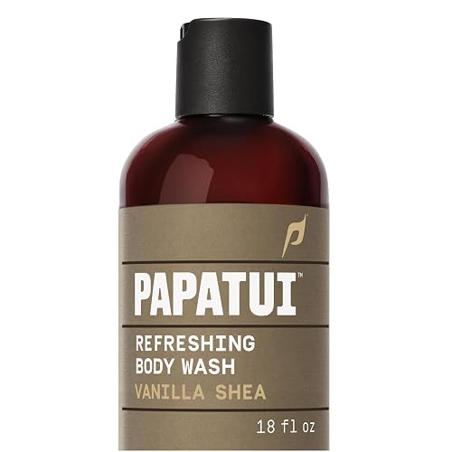 PAPATUI by Dwayne Johnson Refreshing Exfoliating Body Wash for Men | Hydrating & Made with Coconut Oil | Vanilla Shea | 18 oz