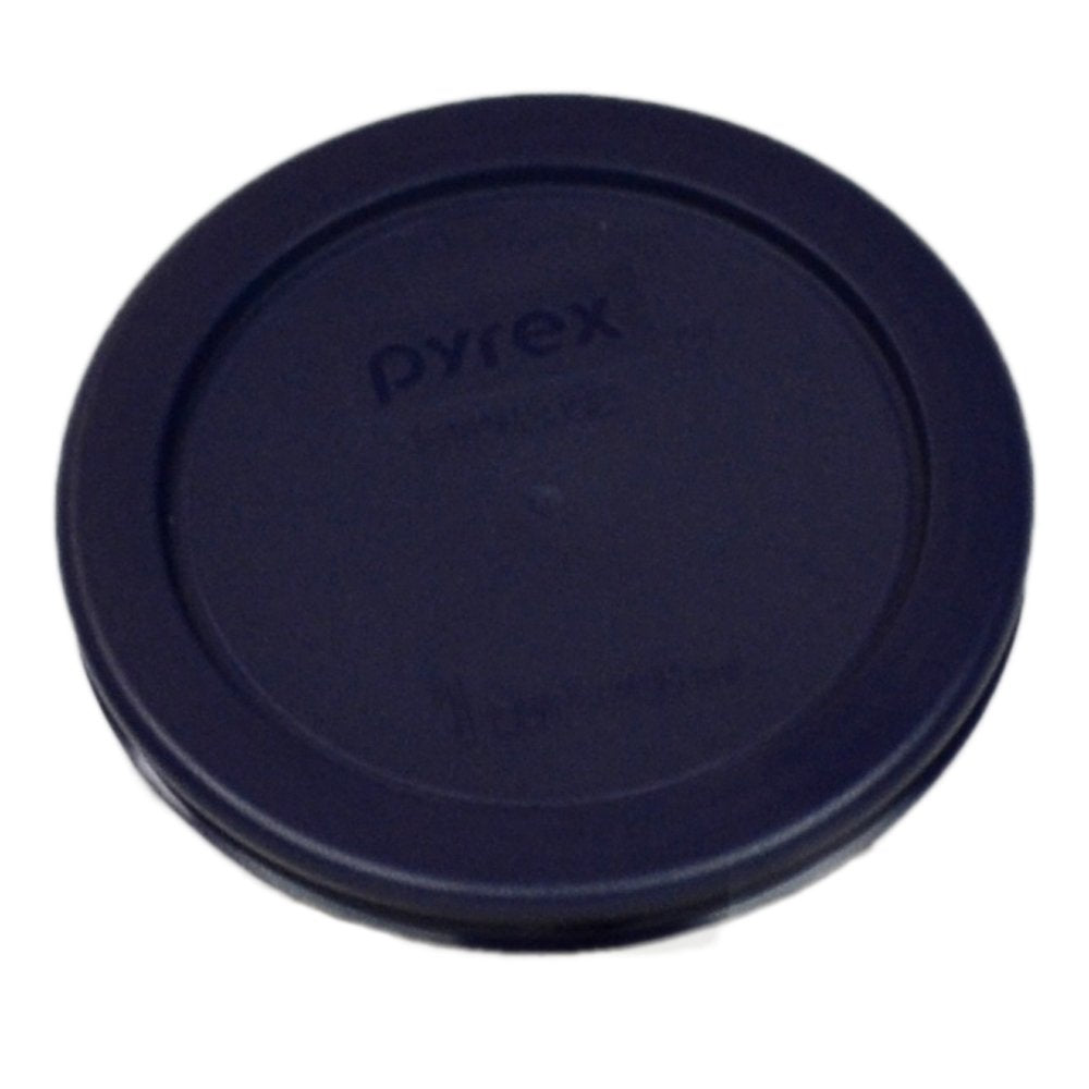 Pyrex 7202-PC 1-Cup Dark Blue Food Storage Replacement Lid (6-Pack) - Made in USA