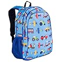Wildkin 15-inch Kids Backpack - Durable, Padded, Adjustable for School & Travel - Trains, Planes, and Trucks