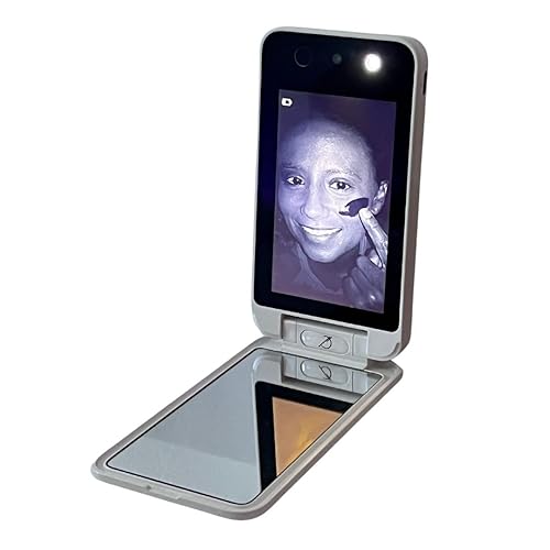 Bluestone Sunshield Sun Smart UV Makeup Mirror - Makeup Vanity Mirror, Ideal for Travel with Advanced Sun Protection Detection, USB Charging, Backup