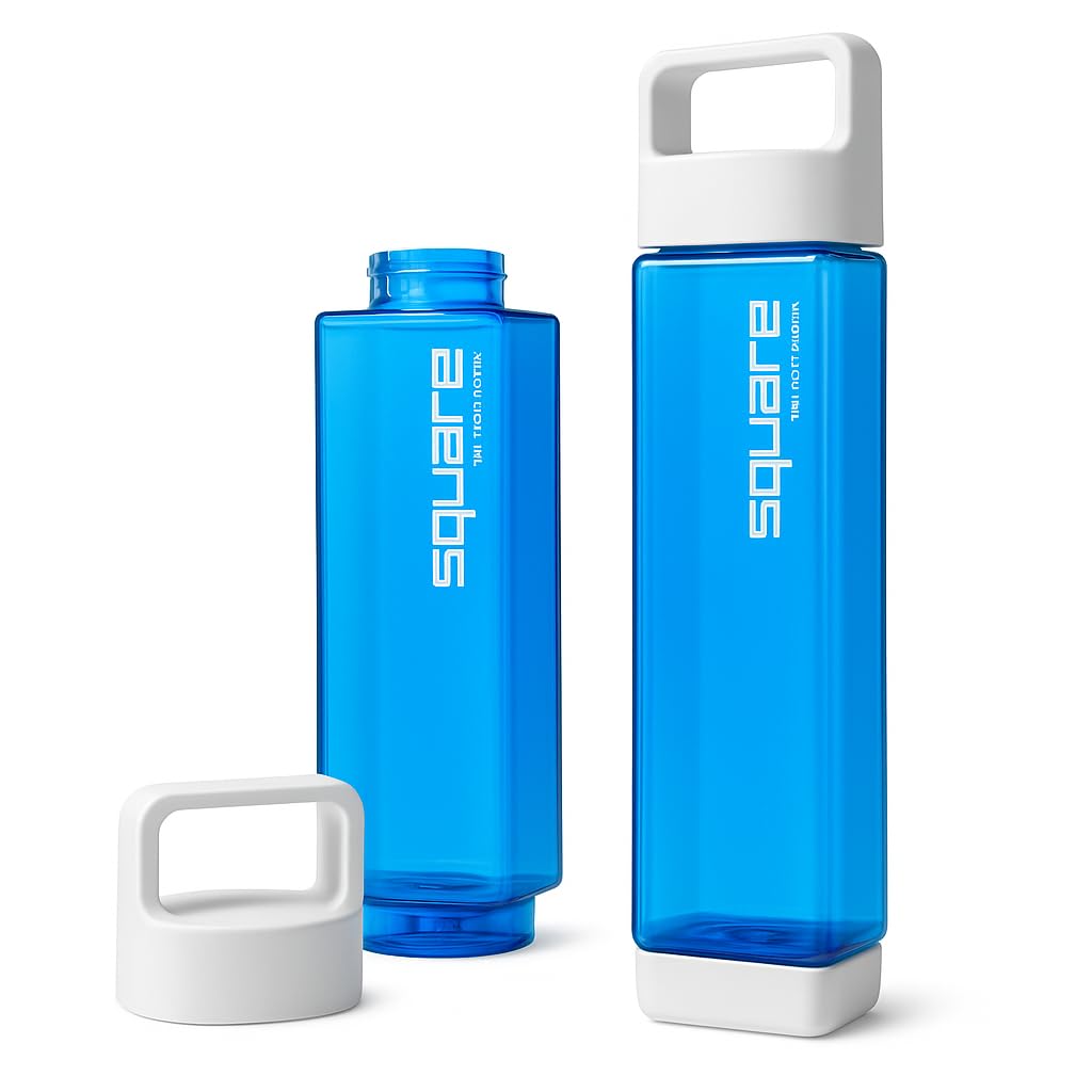 Clean Bottle Water Bottle, Leakproof Blue Bottle for Summer, Reusable Bottle for School, Sports, Travel - Compatible with Backpack Pockets 25 oz, Blue