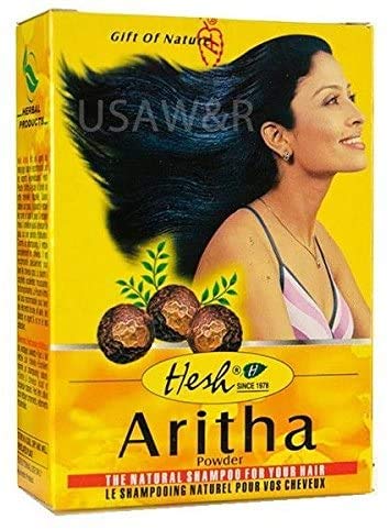 Hesh Herbal Amla Powder 100G, Brahmi Powder 100G, Shikakai Powder 100G, Aritha Powder 100G - 1 Complete Hair Care Combo Pack