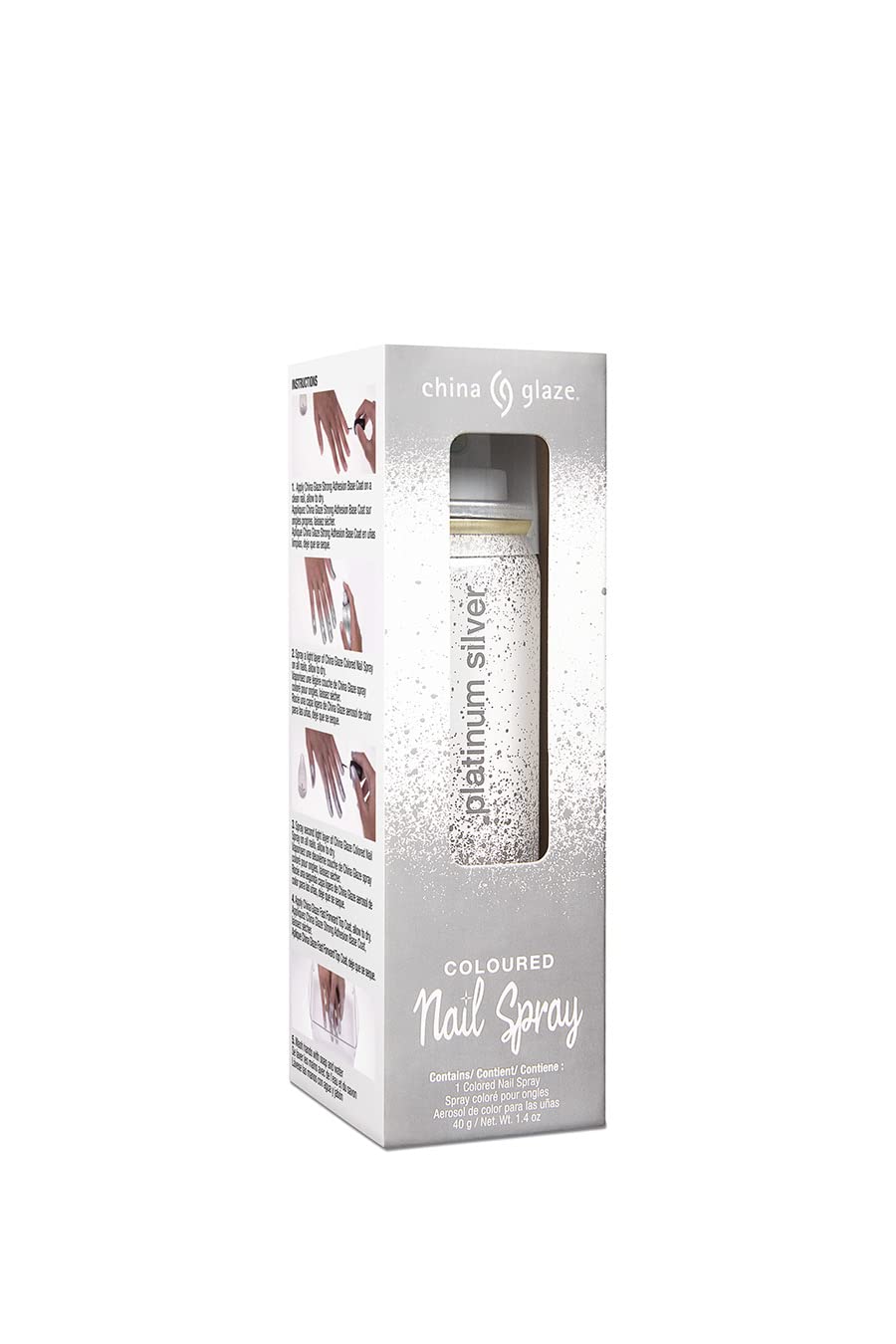 Nail Spray Nail Polish, Platinum Silver, 1.4 Fluid Ounce Beauty & Personal Care Nail Tek