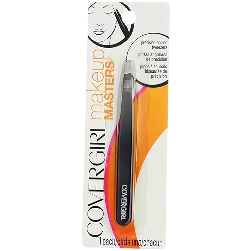 COVERGIRL Makeup Masters Precision Angled Tweezers, 1 Count (packaging may vary)