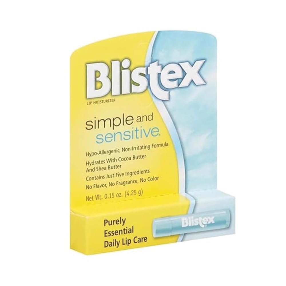 Blistex sencilla y Sensible Lip Moisturizer 0,15 oz (Pack of 1)