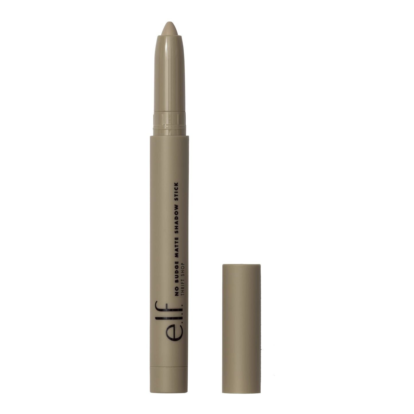 e.l.f. No Budge Matte Shadow Stick, One-Swipe Cream Eyeshadow Stick, Long-Wear & Crease Resistant, Matte Finish, Vegan & Cruelty-Free, Trift Shop
