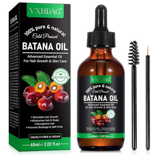 VXHDAG Batana Oil - 100% Pure & Natural from Honduras for Hair Growth, Eliminates Split Ends, Enhances Radiance & Nourishment for All Hair Types, 2.02 Beauty and Personal Care VXHDAG Default Title