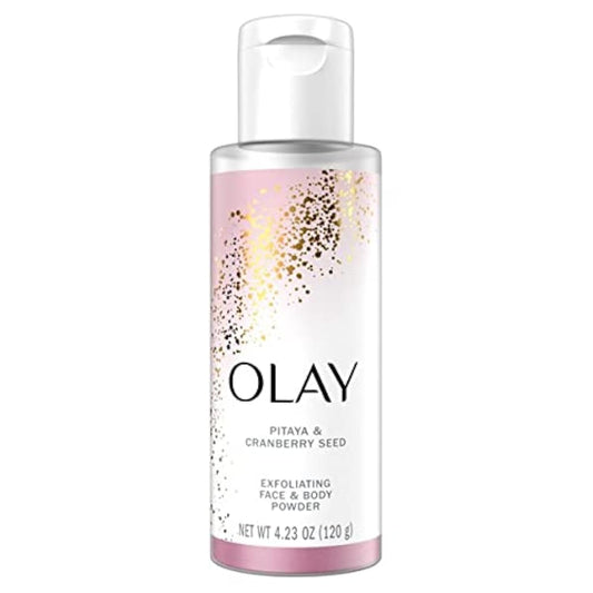 Olay Pitaya & Cranberry Seed Exfoliating Face & Body Powder, 4.23 oz
