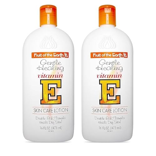Fruit of the Earth, Vitamin E Lotion 16 oz (2 Pack), with Natural Antioxidants and Aloe Vera, Non-Greasy Formula