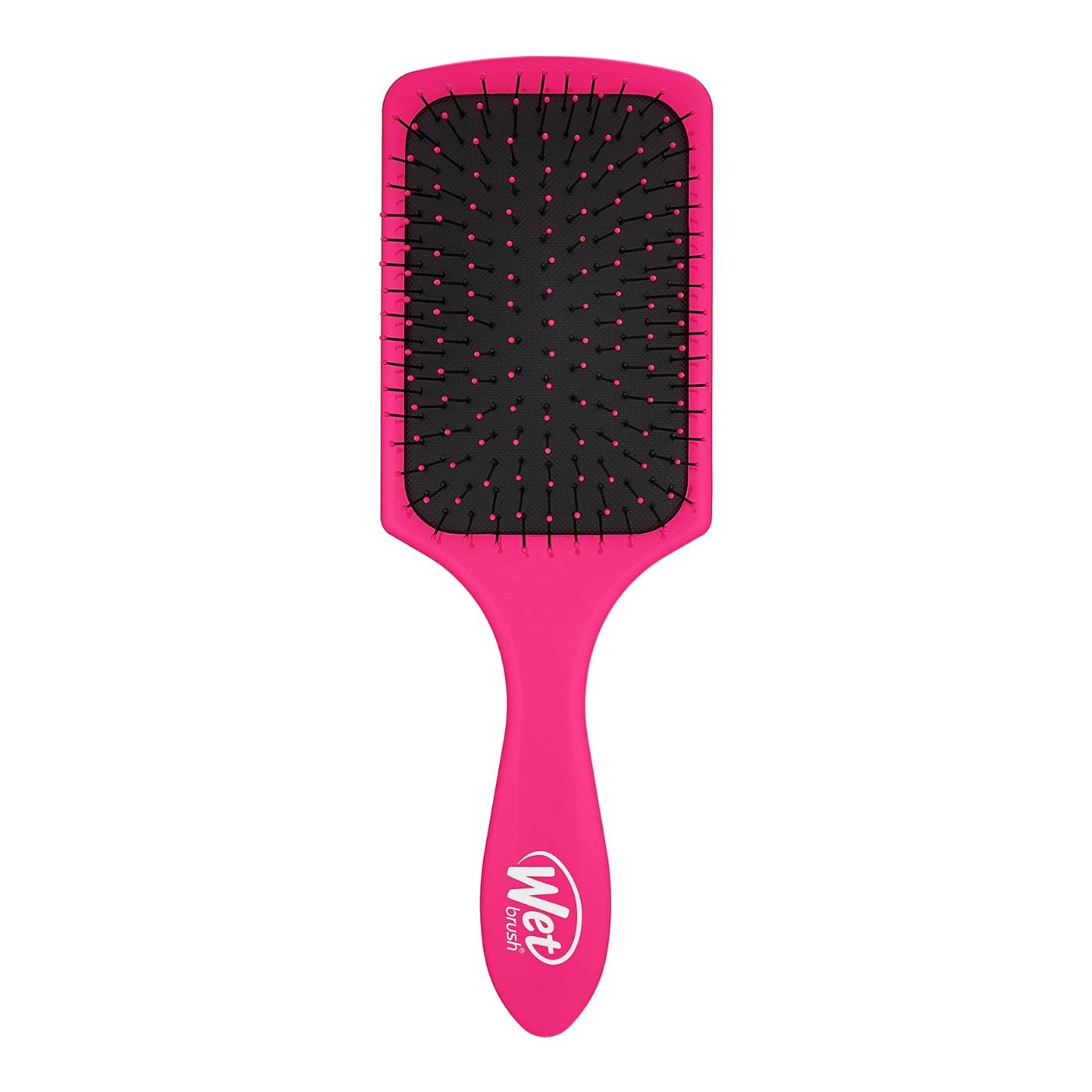 Wet Brush Paddle Detangler Hair Brush, Pink, Ultra-Soft IntelliFlex Bristles with AquaVent Design, Great For Treatment & Mask Application, Women, Men