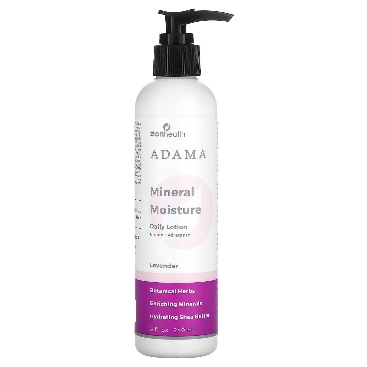 Adama Moisture Intense Lavender Zion Health 8 oz Cream