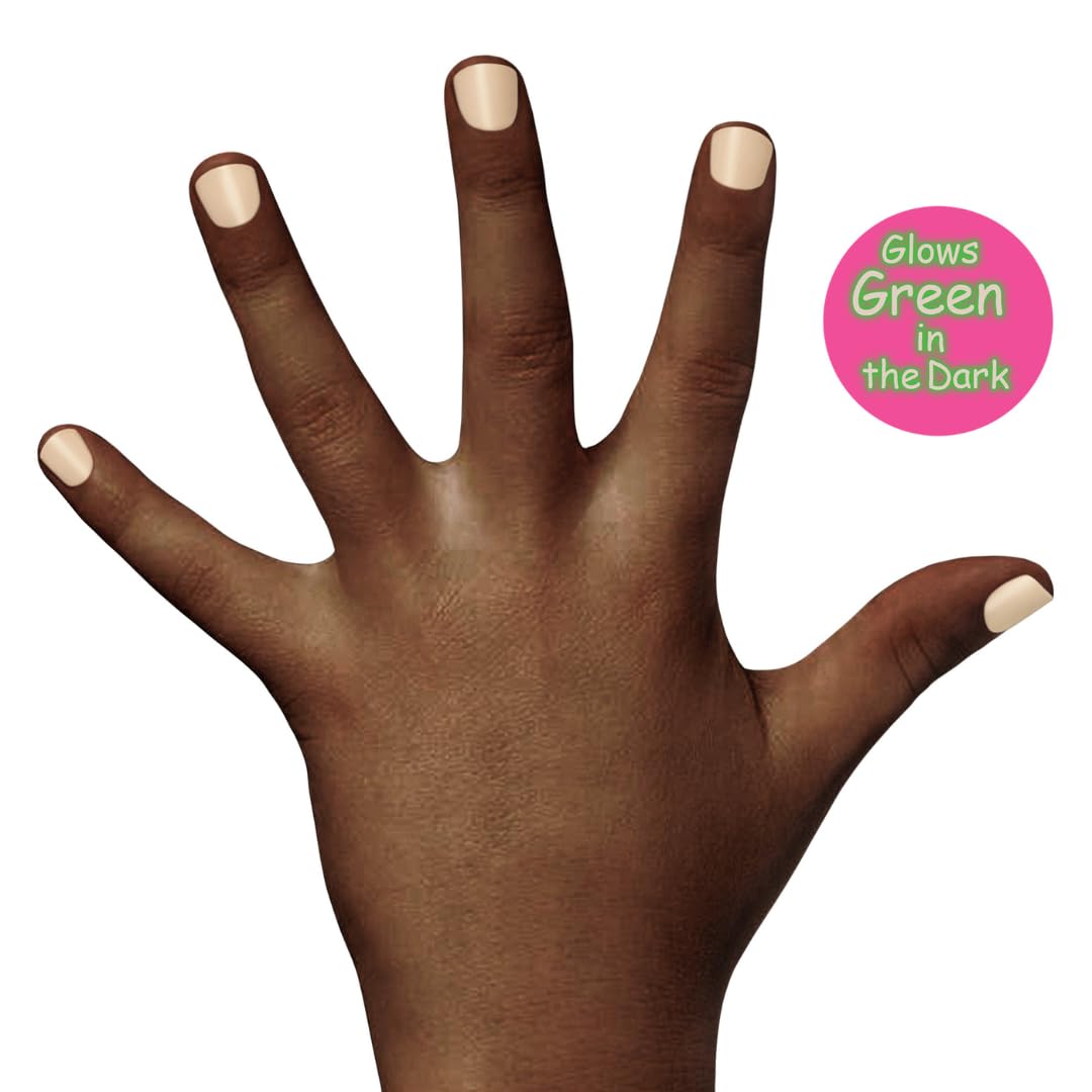Piggy Paint | 100% Non-Toxic Girls Nail Polish | Safe, Cruelty-free, Vegan, & Low Odor for Kids | Radioactive (Clear, Glows in the Dark) Beauty & Personal Care Piggy Paint