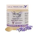 The Keys Salt Scrub - Lavender Sea Salt Scrub - Exfoliating Body Scrub with Wooden Spoon - Moisturizing Exfoliator for Face, Hands, Foot, Bath
