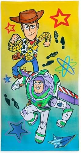 Disney Store Official Toy Story Kids Bath Towel, Soft & Absorbent Beach Towels, 100% Cotton Pool Towel, 29 by 59 Inches, Highly Absorbent Bath Towels…