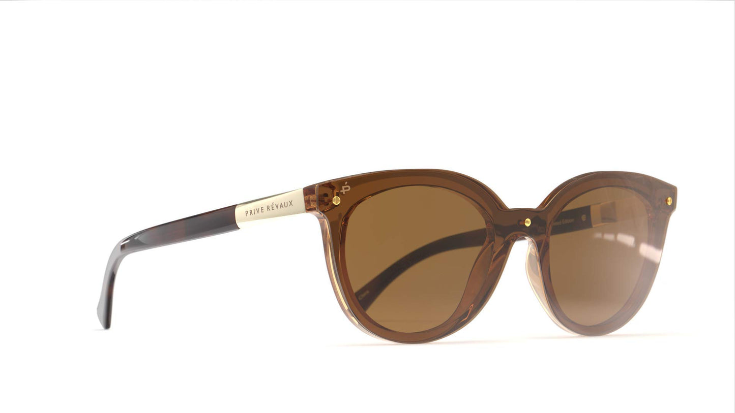 PRIVÉ REVAUX Places We Love Collection The Casablanca Polarized Designer Cat-Eye Sunglasses RandM Colab